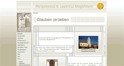 Desktop Screenshot of kath-alteglofsheim.de