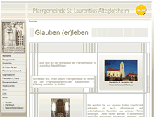 Tablet Screenshot of kath-alteglofsheim.de